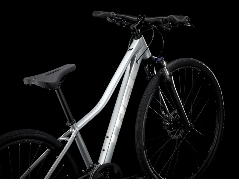 Trek Dual Sport 2 Womens Hybrid Bike in Silver-8